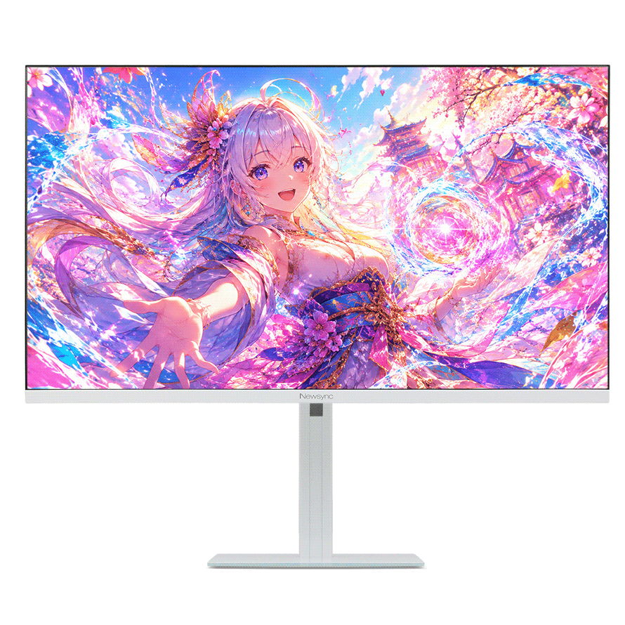 비트엠 Newsync 324QHD 패스트 180 IPS 게이밍 멀티스탠드 화이트 무결점