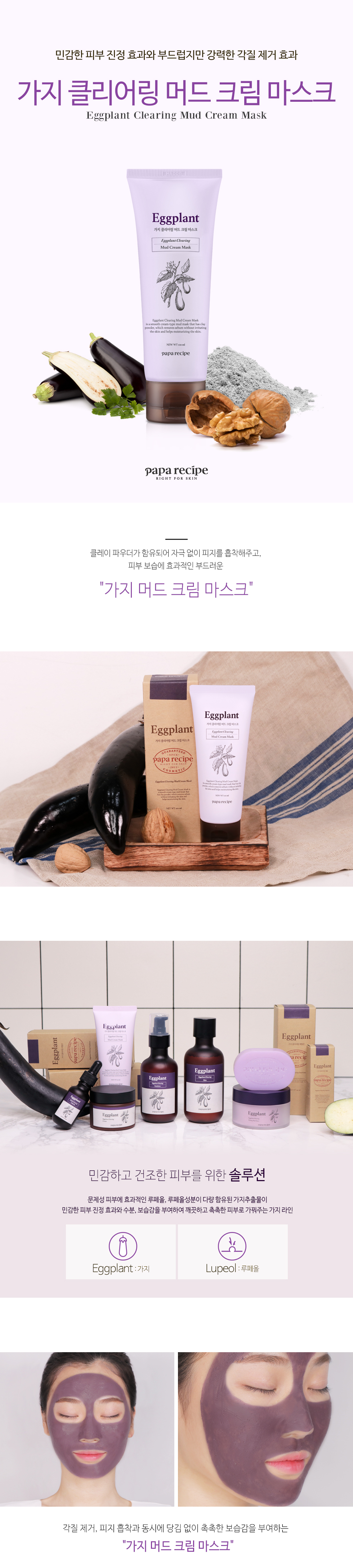 PAPA RECIPE Eggplant Clearing Mud Cream Mask 100ml