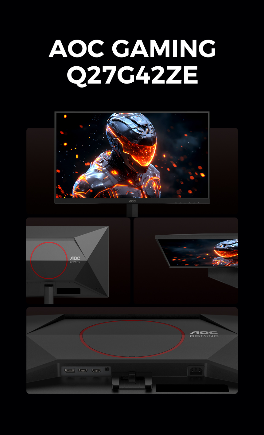 알파스캔 AOC Q27G42ZE 게이밍 260 QHD FAST IPS 프리싱크 AI HDR 무결점