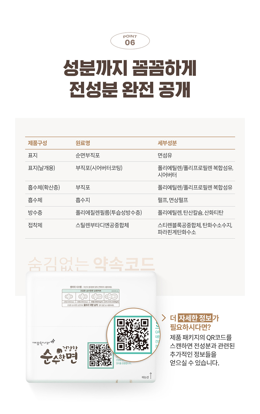 건강한 순수한면