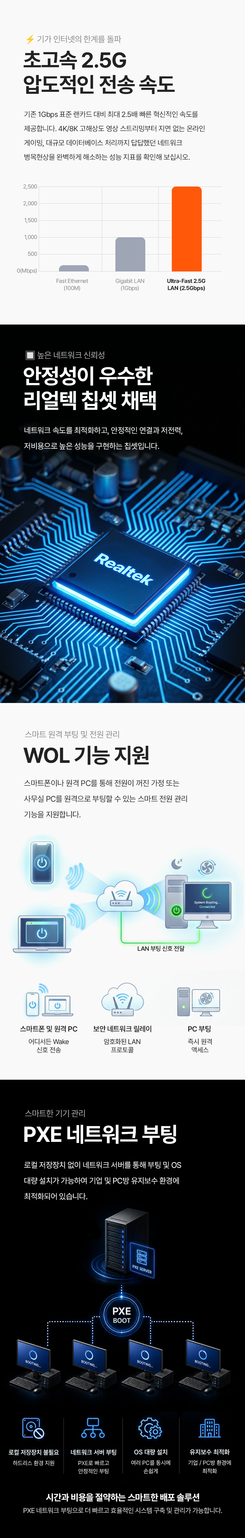 이지넷유비쿼터스 NEXTU 넷포트 P3 2.5기가비트 랜카드