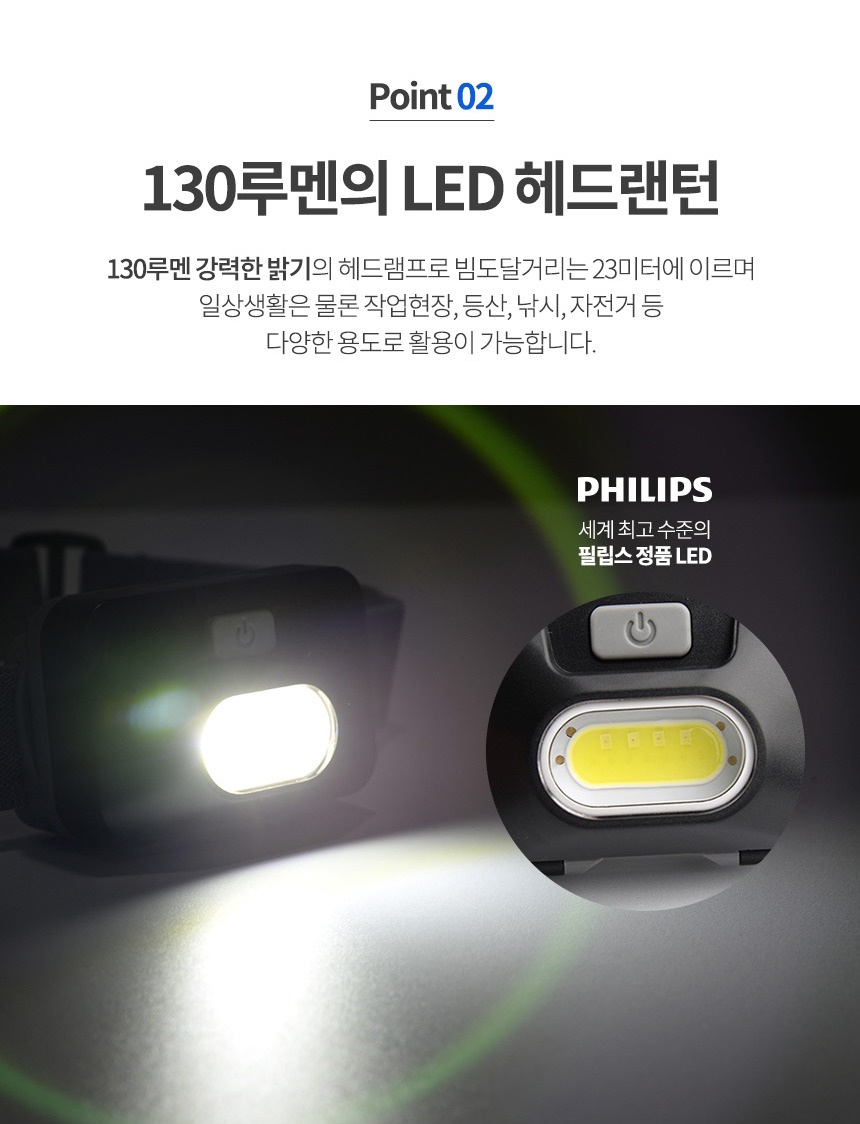 필립스 SFL1000H LED 헤드랜턴