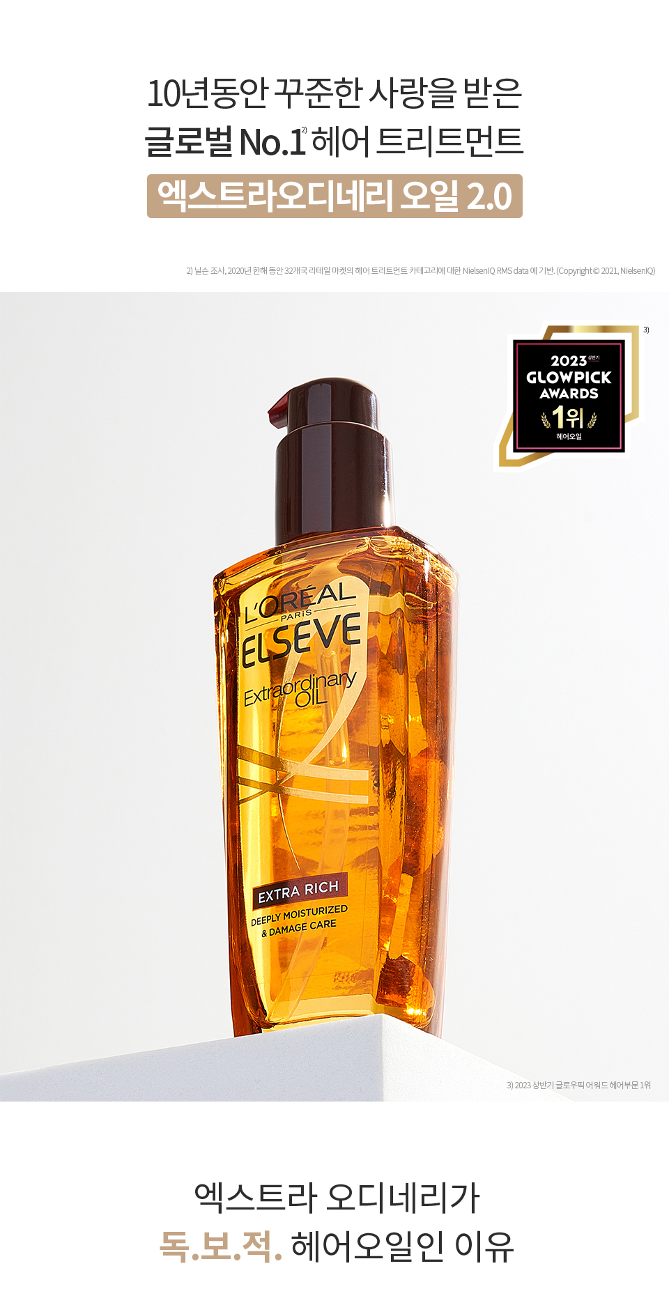 로레알파리 엑스트라 오디네리 오일 100ml 5종 상세페이지
