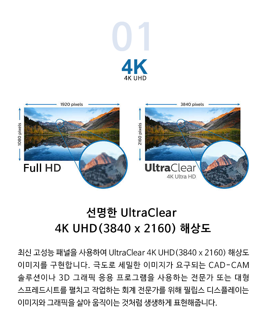 필립스 436M 4K HDR 1000 UHD 시력보호 무결점 : 샵다나와