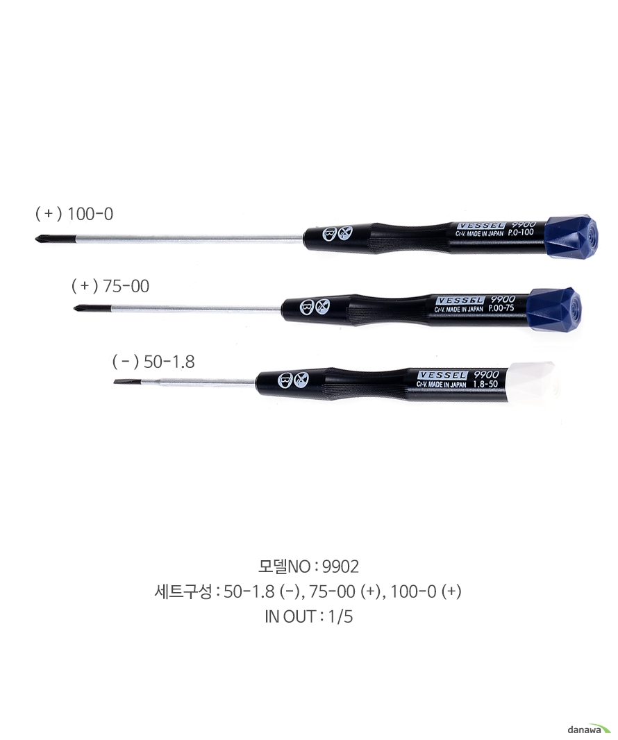 베셀 정밀 드라이버 세트 9902 기능