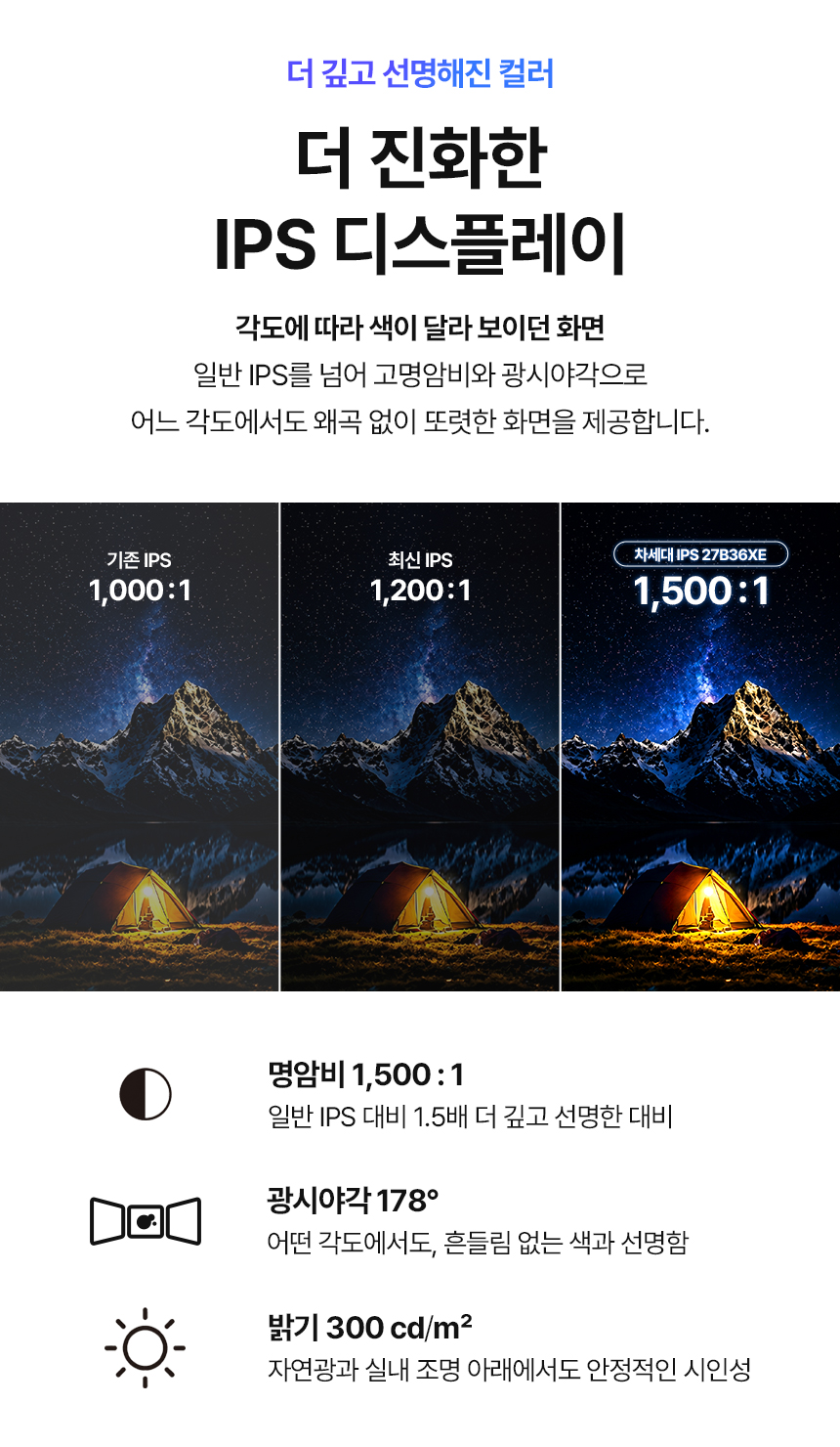 알파스캔 AOC 27B36XE 게이밍 144 IPS 시력보호 무결점