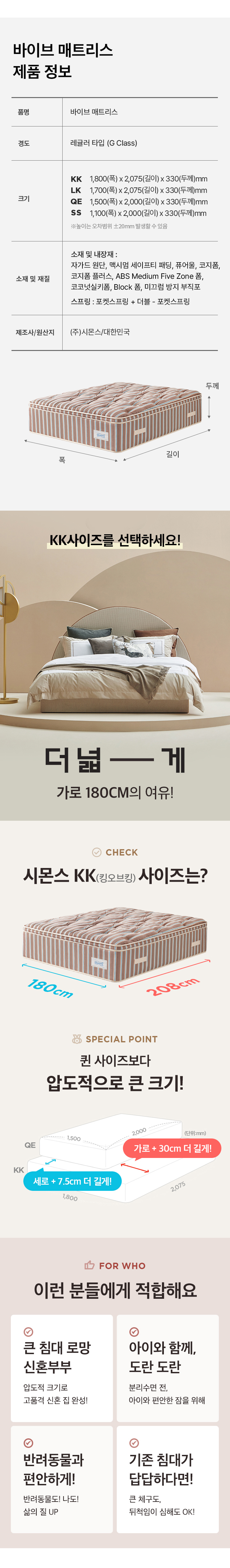 매트리스 정보