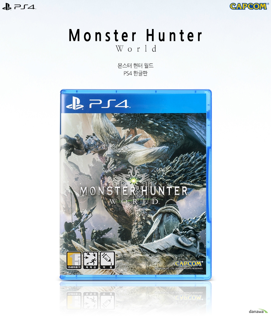CAPCOM 몬스터 헌터 월드 (Monster Hunter: World) PS4 제조회사CAPCOM6 장르액션 이용가능인수1인용 언어한글 대상연령15세이용가 