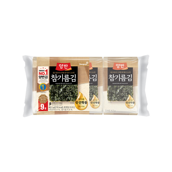 동원 양반 들기름김 식탁김 45g x 9봉 x 12개 (총 108봉)_1.jpg