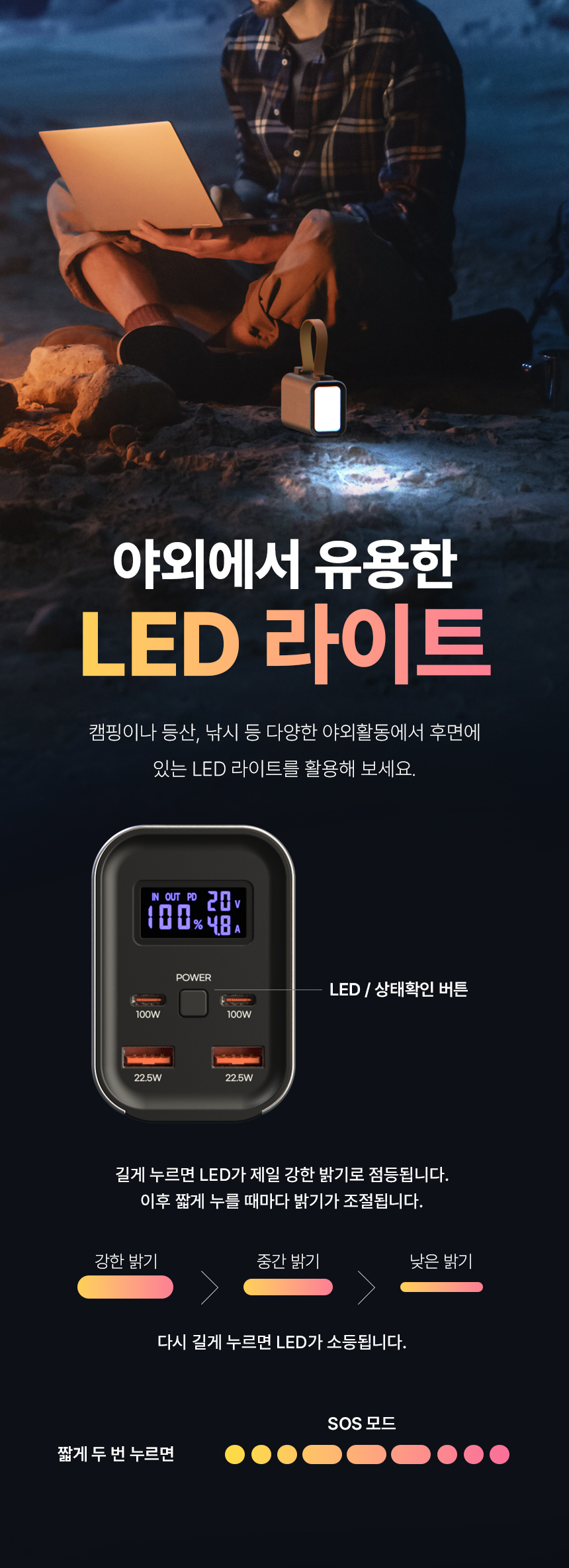 이지넷유비쿼터스 NEXTU PD 100W 보내오 보조배터리 3014TQPB 30000mAh