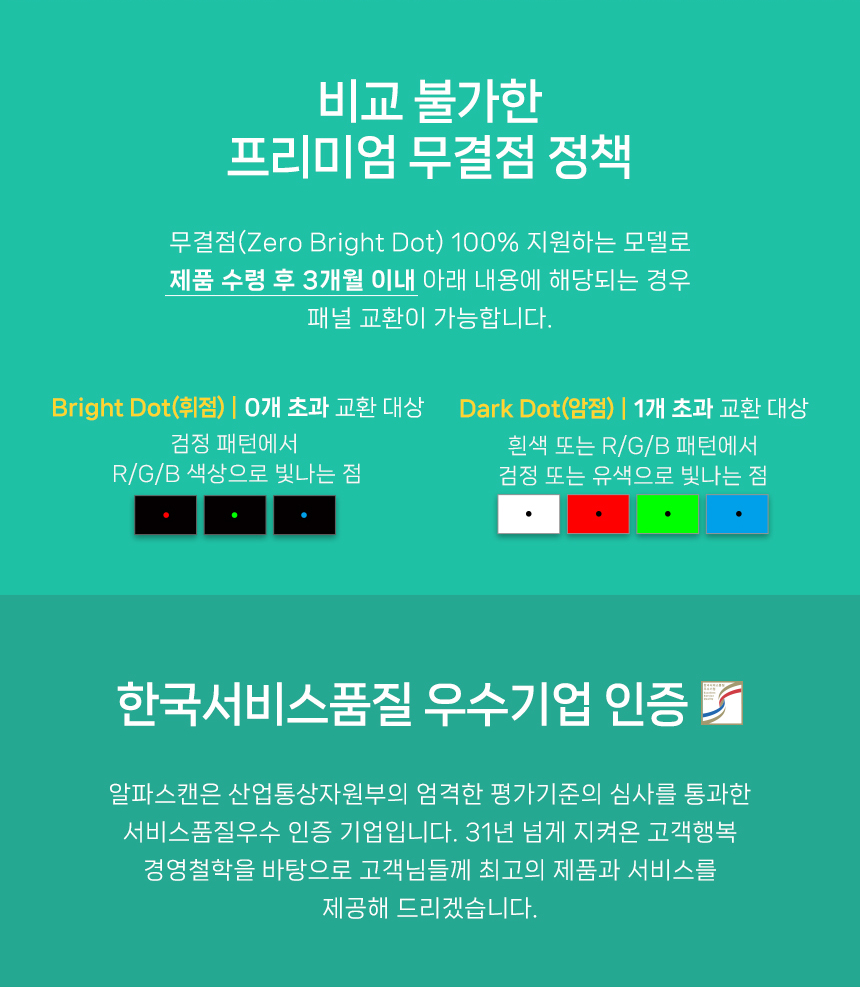 알파스캔 AOC U32V11 4K UHD 프리싱크 HDR 시력보호 무결점