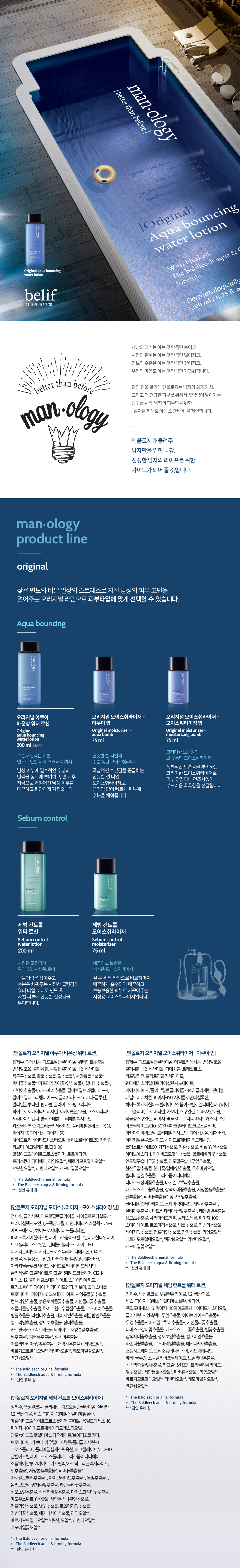 Belif Menology Original Aqua Bouncing Water Lotion 200ml