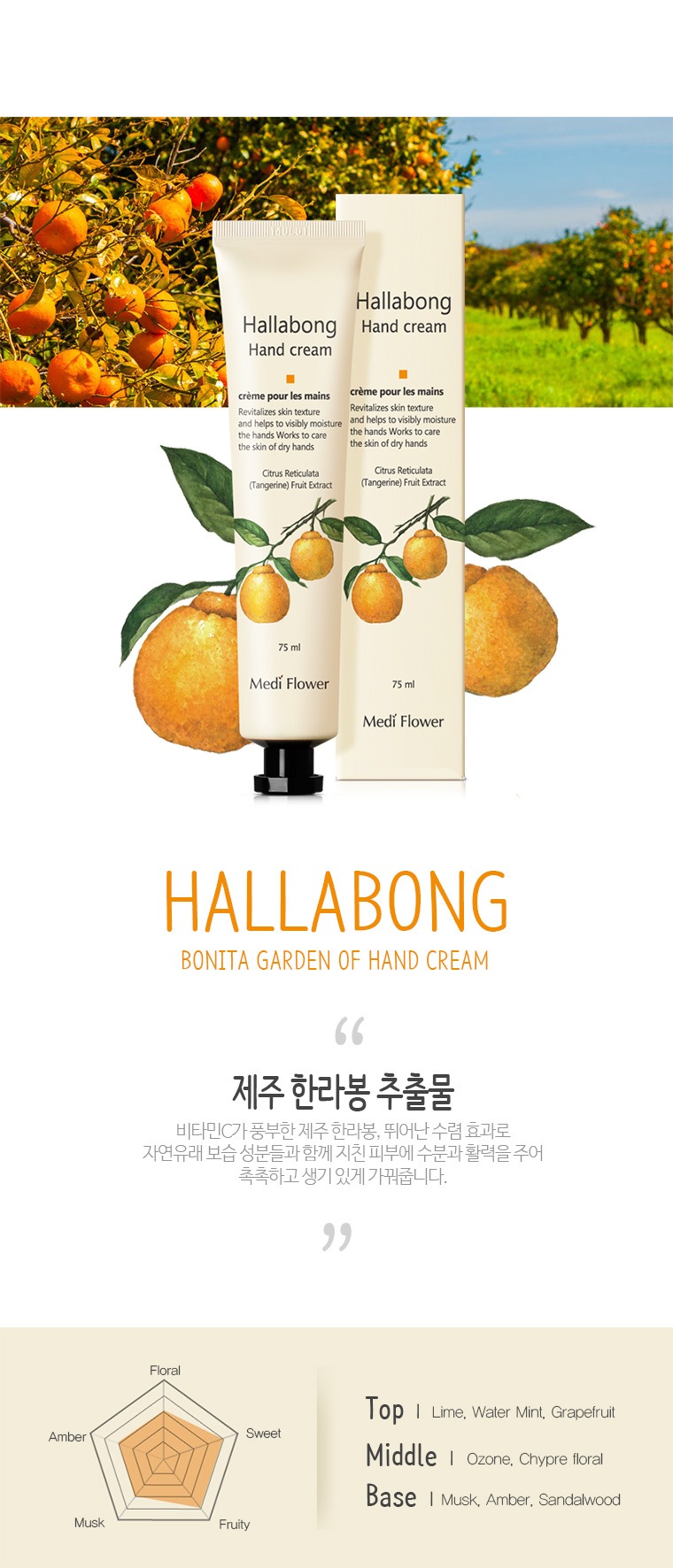 Mediflower Bonita Garden Hand Cream 6-Piece Set (6 x 75ml)