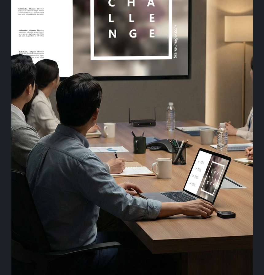 이지넷유비쿼터스 NEXTU 미아츠 HDMI 4K30Hz 프리젠테이션 무선 동글 화면 공유 미러링 송신기