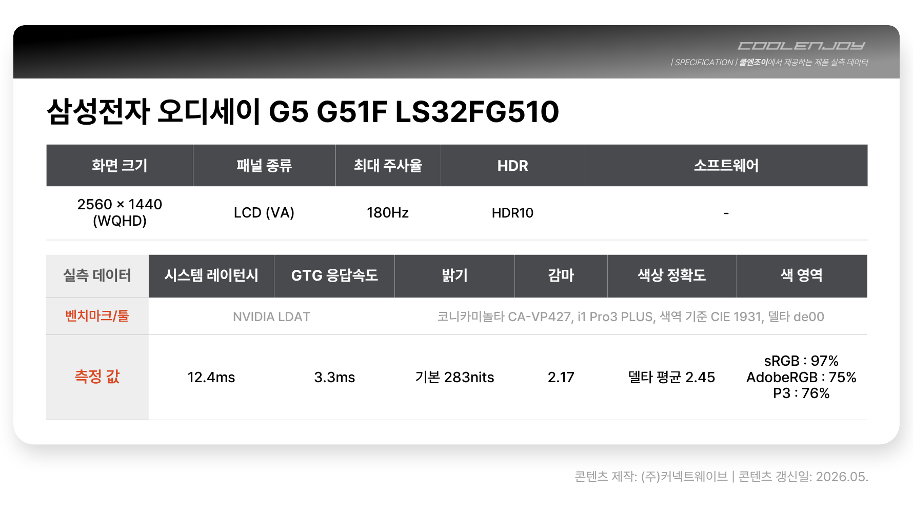 삼성전자 오디세이 G5 G51F LS32FG510 (일반상품)