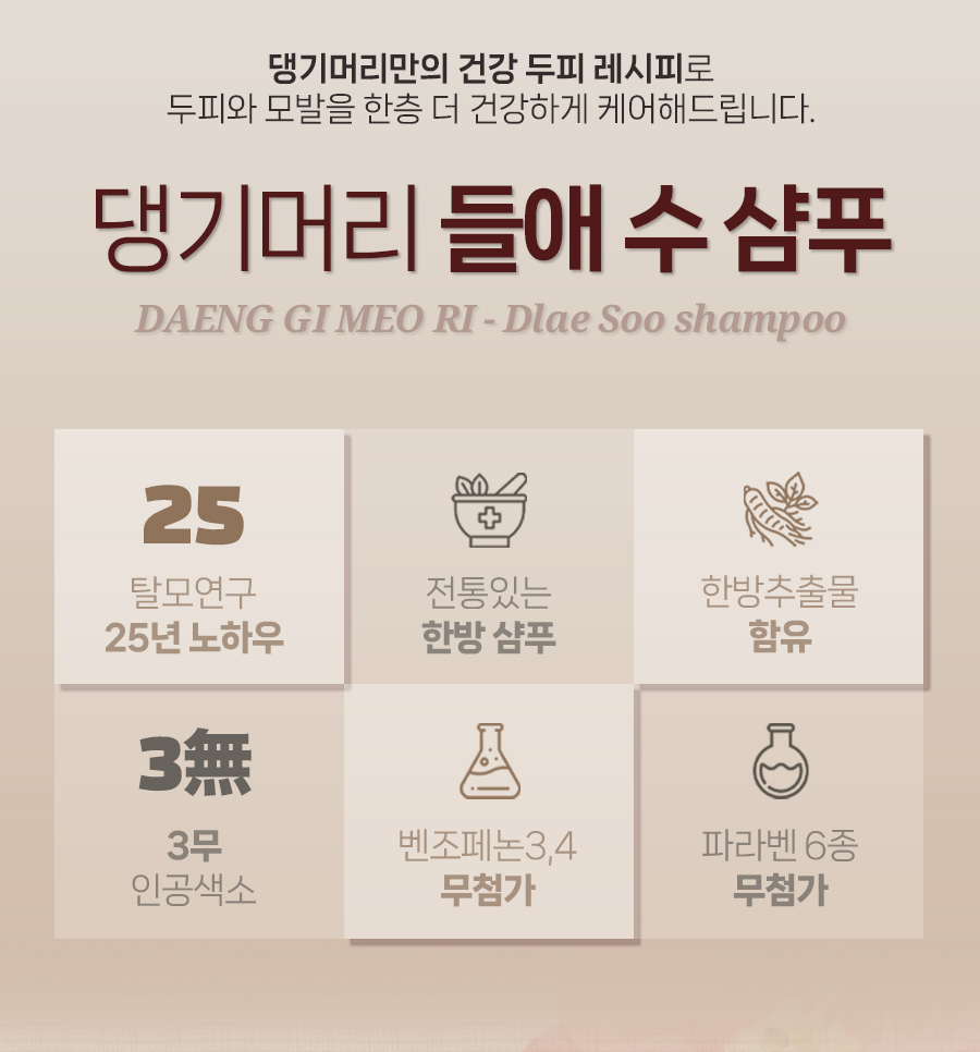 Daeng Gi Meo Ri Deul-ae-su Hair Loss Relief Shampoo 500ml