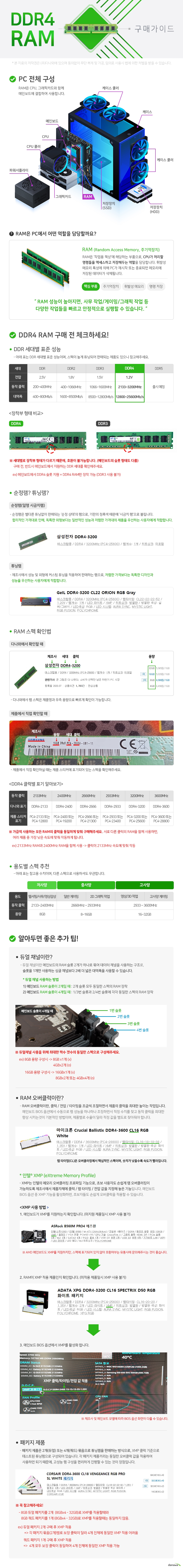 삼성전자 DDR4-3200 중고 (8GB)