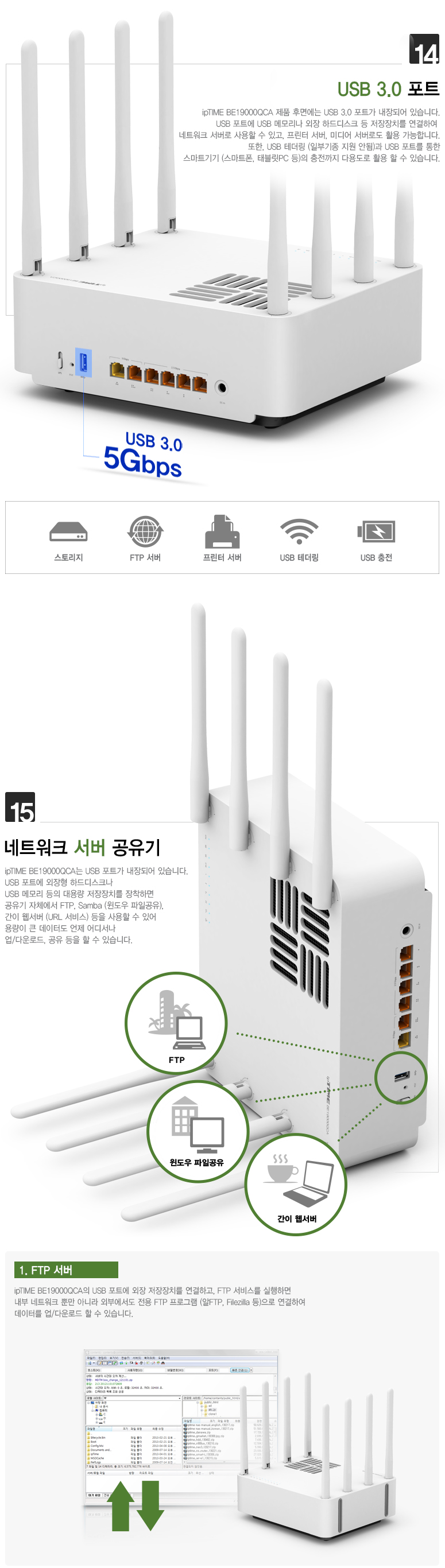EFM ipTIME BE19000QCA 유무선공유기