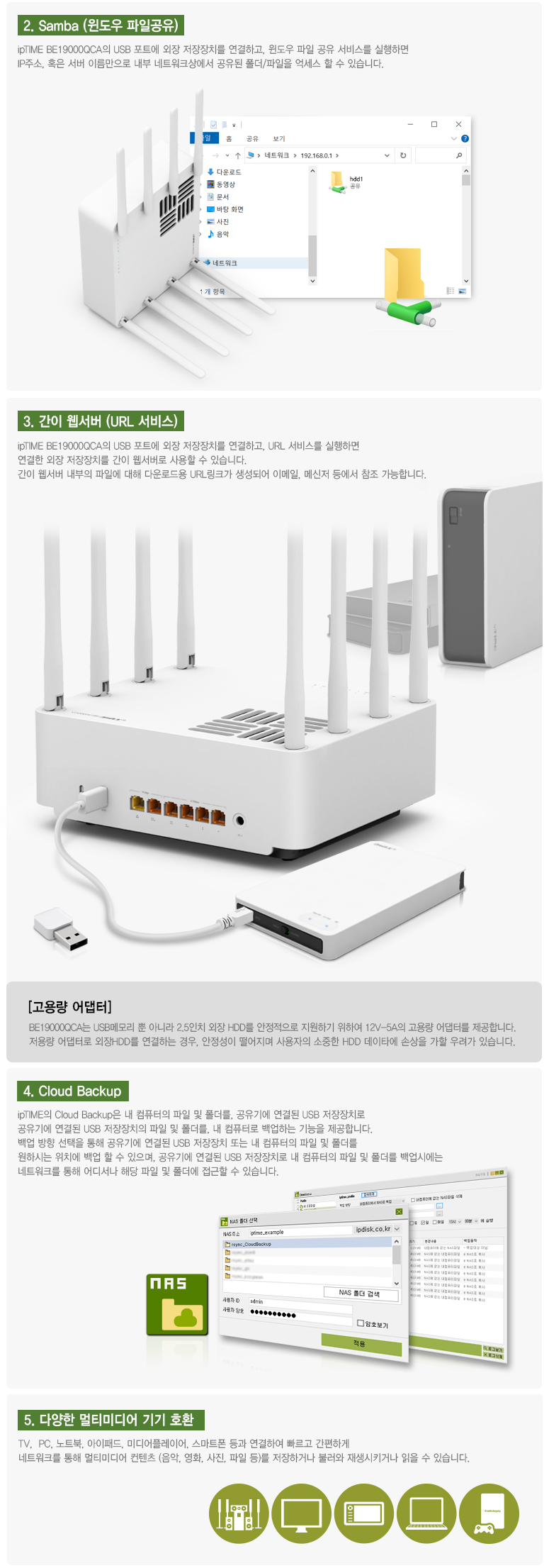 EFM ipTIME BE19000QCA 유무선공유기