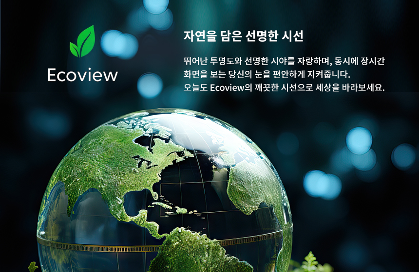 에코뷰 모니터 거치형 프라이버시 블루라이트 차단 정보보안필름 (EVPH 32)