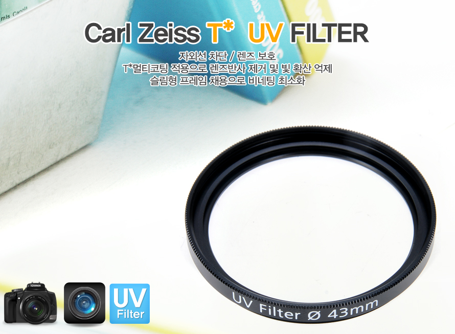 Carl Zeiss T UV Filter (43mm) 필터의 상세페이지 시작