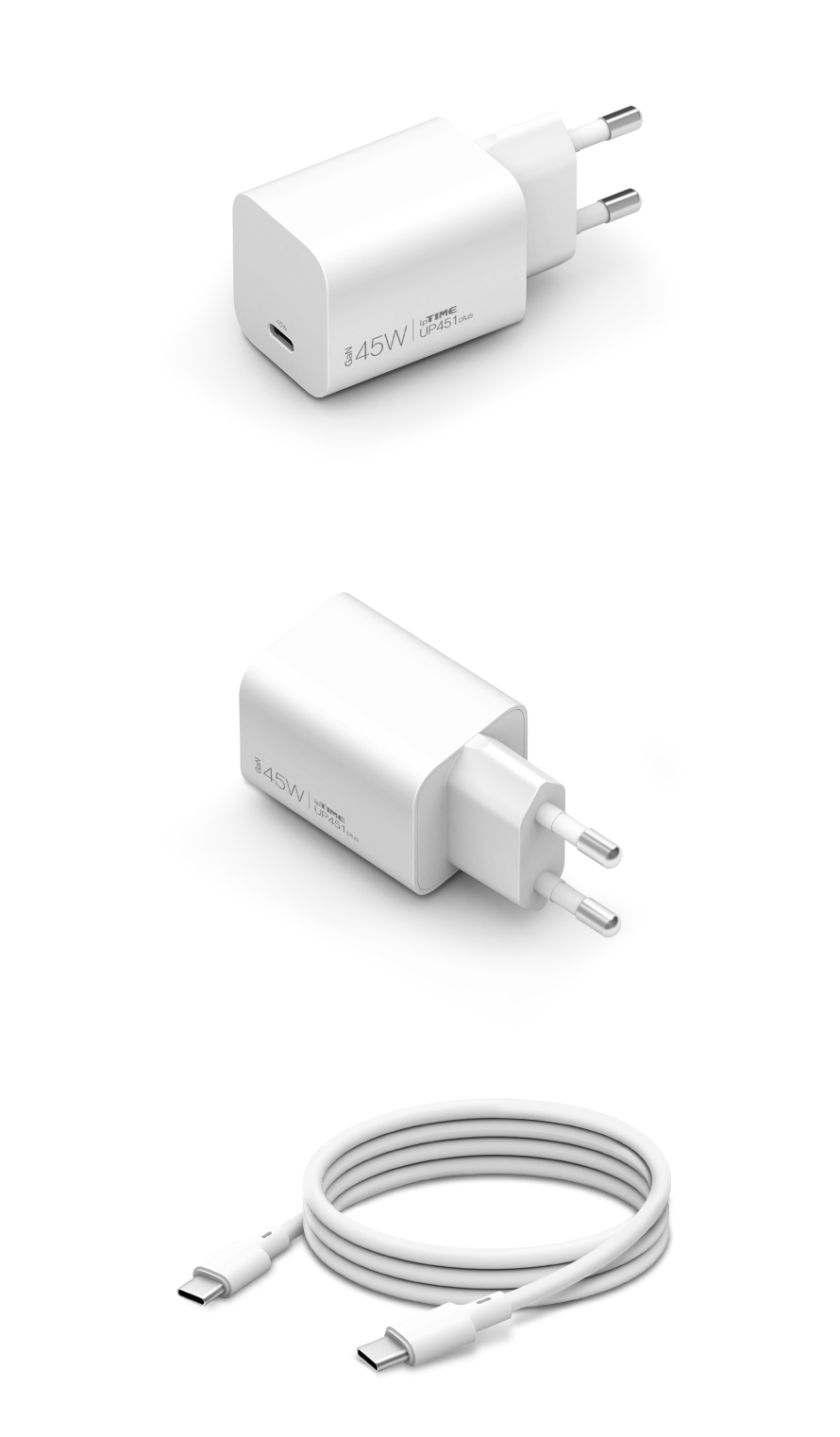 EFM ipTIME PD PPS 45W 1포트 GaN 충전기 UP451plus (케이블포함)