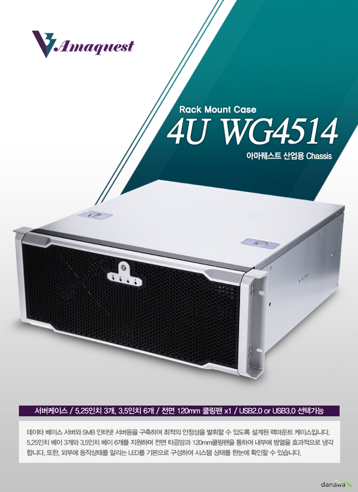AMAQUEST 4U WG4514 Rack Mount Case