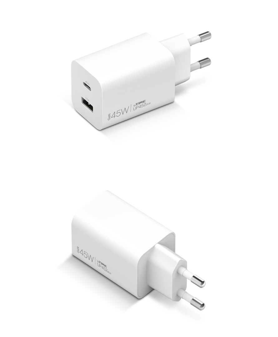 EFM ipTIME PD PPS 45W 2포트 GaN 충전기 UP452plus (케이블미포함)