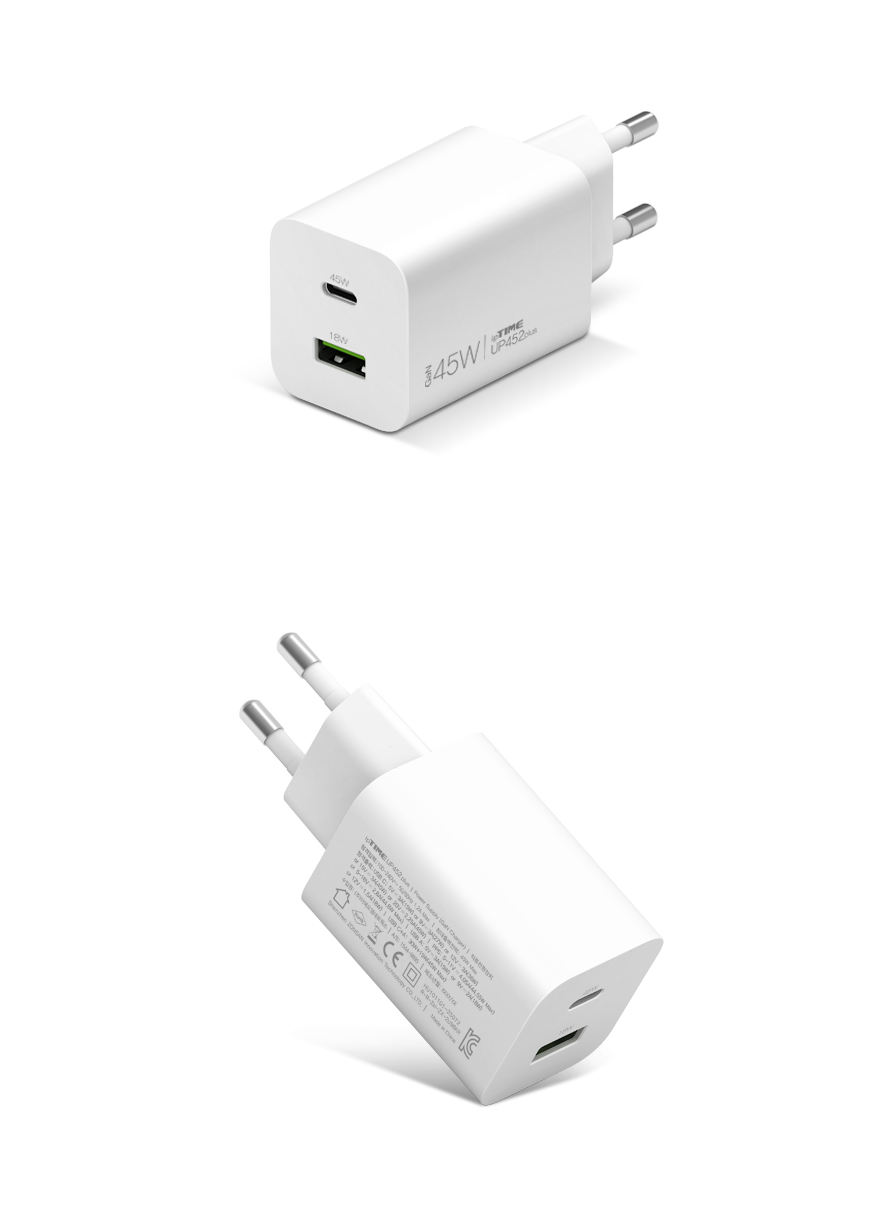 EFM ipTIME PD PPS 45W 2포트 GaN 충전기 UP452plus (케이블미포함)