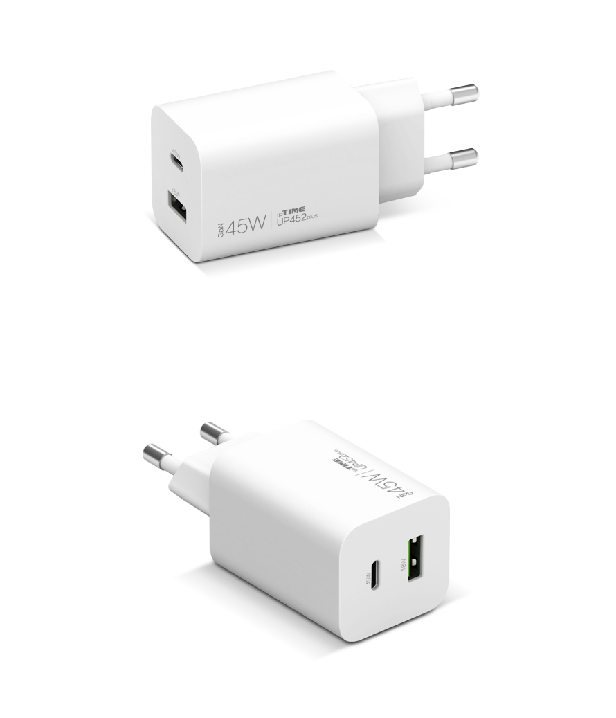 EFM ipTIME PD PPS 45W 2포트 GaN 충전기 UP452plus (케이블미포함)