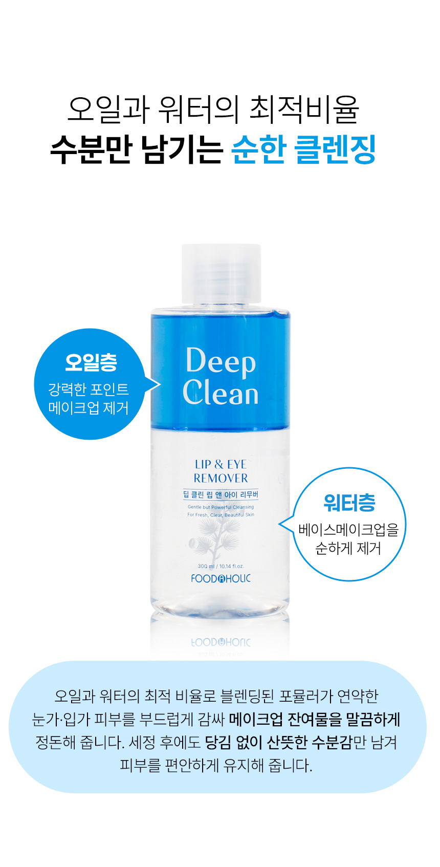 Foodaholic Deep Clean Lip & Eye Remover 300ml