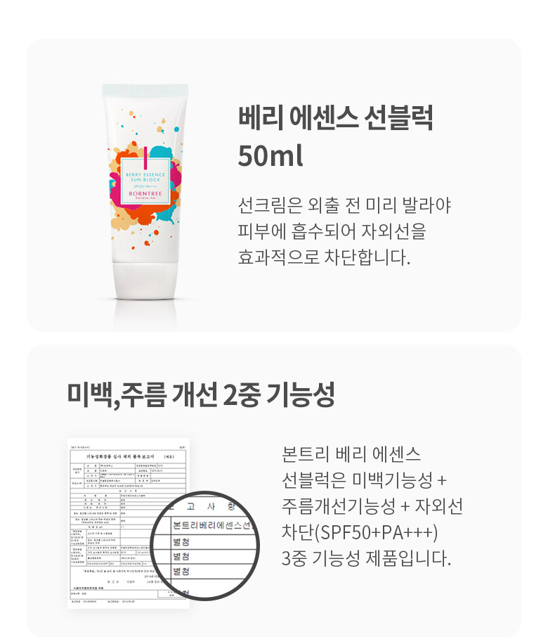 Bontree Berry Essence Sun Cream 50ml