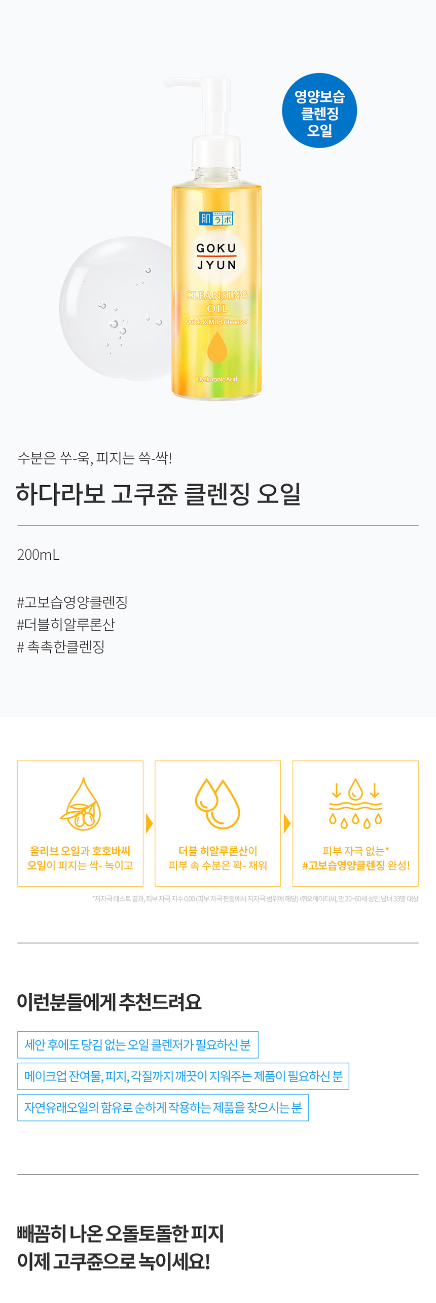 Hada Labo NEW Gokujyun Cleansing Oil 200ml