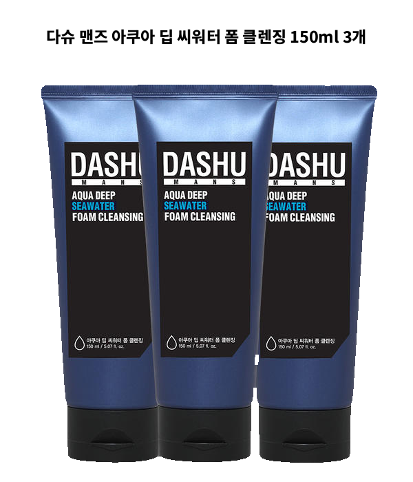 Dashu Men's Aqua Deep Seawater Foam Cleansing 150ml