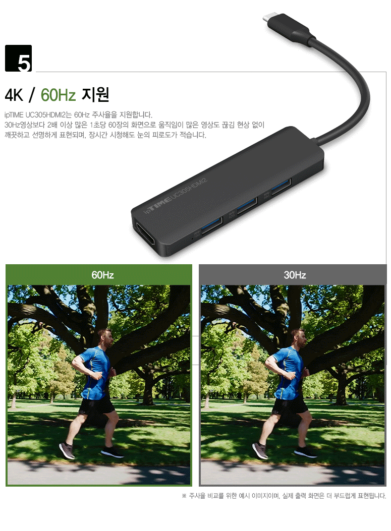 EFM ipTIME UC305HDMI2 (5포트/USB 3.2 Type C)