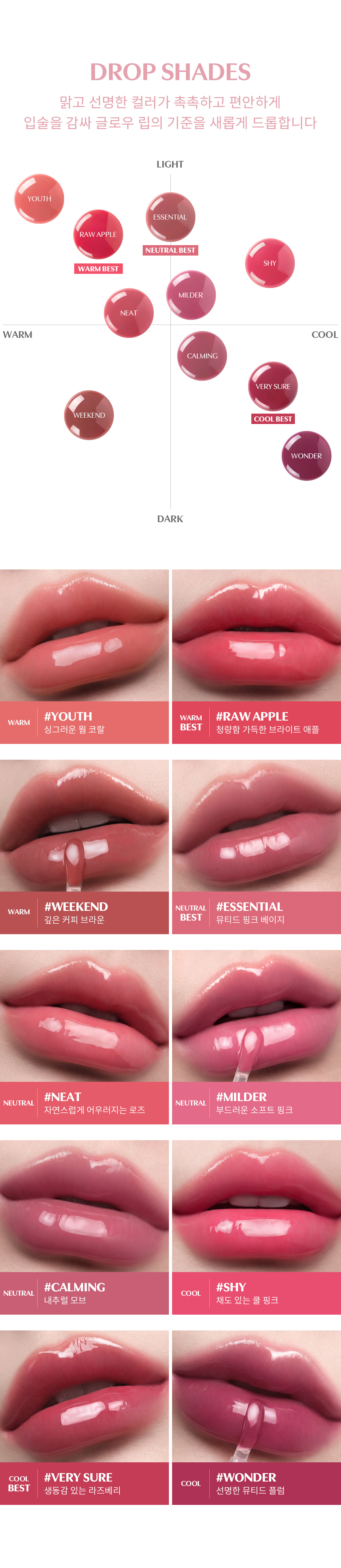 3CE Drop Glow Gel Lip Tint 3.8g
