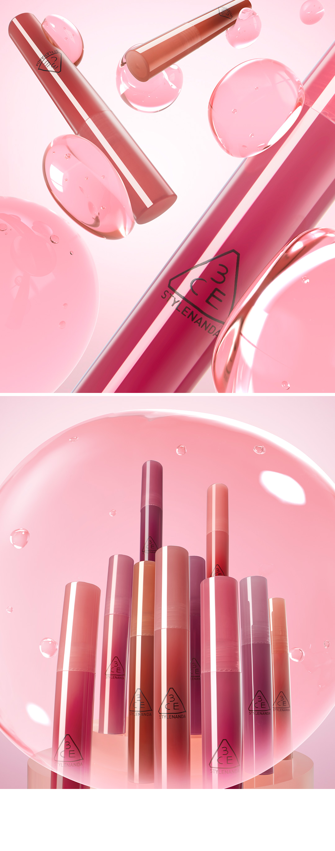 3CE Drop Glow Gel Lip Tint 3.8g