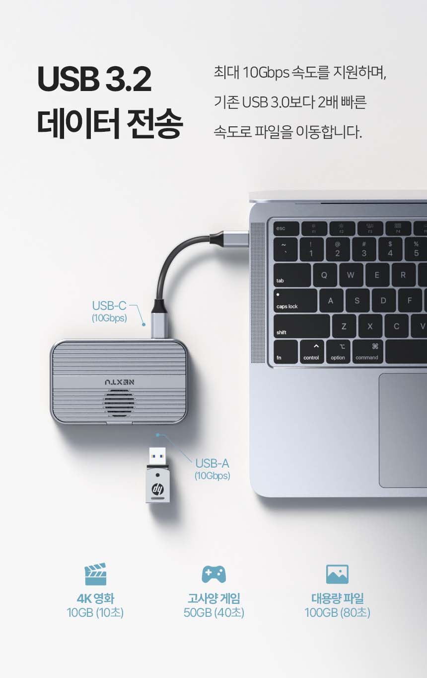 이지넷유비쿼터스 NEXTU 유어핀 (7포트/Type C)