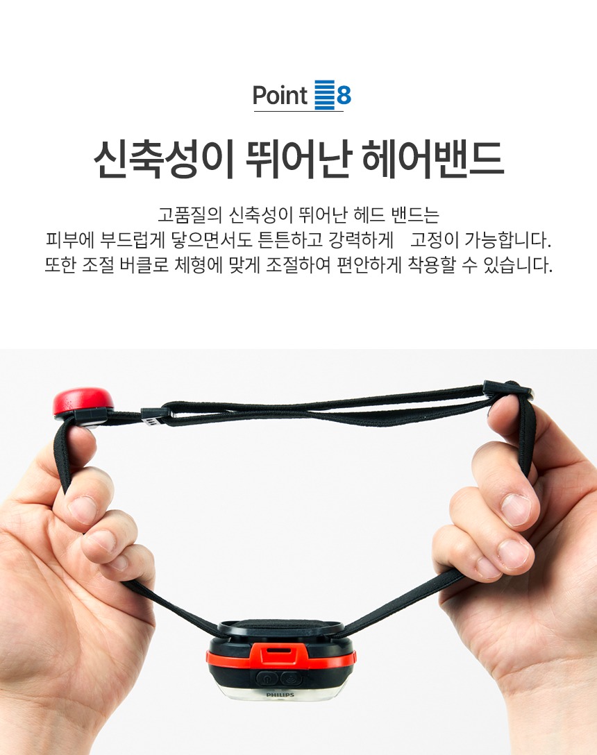 필립스 SFL3001H 초강력 LED 헤드형 플래시 라이트
