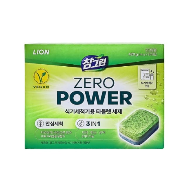 참그린 제로파워 식기세척기 타블렛 세제 30개입 1.jpg