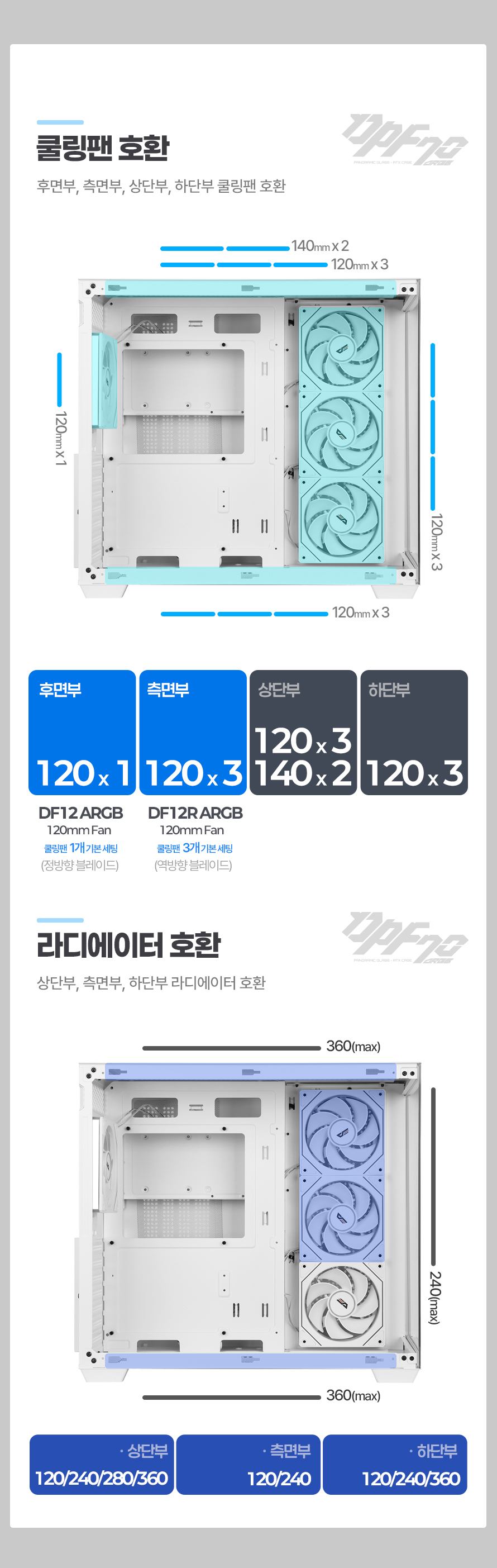 darkFlash DPF70 ARGB (화이트)