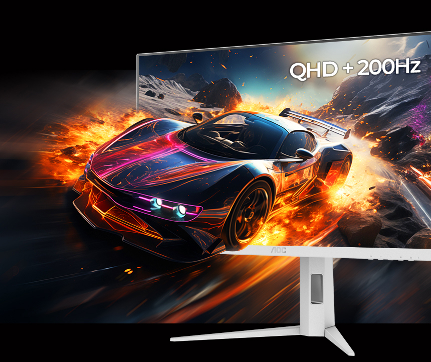 알파스캔 AOC Q27G4/WS 게이밍 200 FAST IPS QHD HDR 400 멀티스탠드 무결점