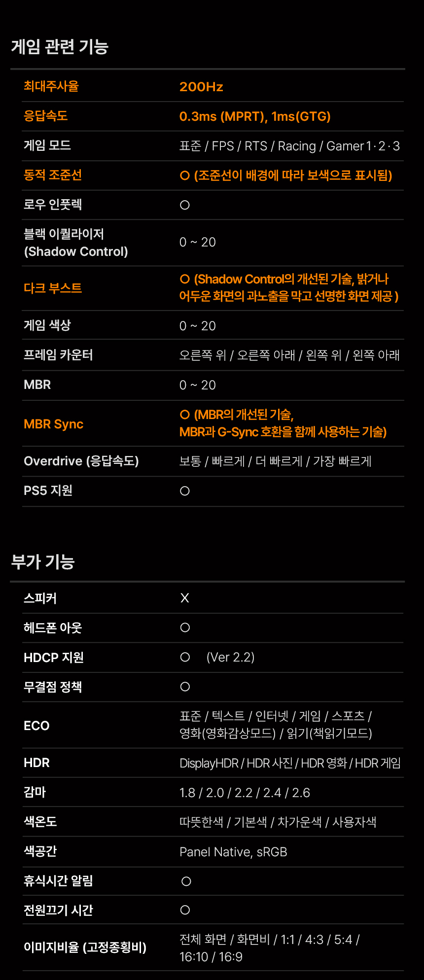 알파스캔 AOC Q27G4/WS 게이밍 200 FAST IPS QHD HDR 400 멀티스탠드 무결점