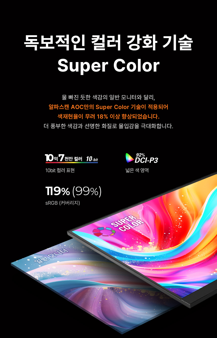 알파스캔 AOC Q27G4/WS 게이밍 200 FAST IPS QHD HDR 400 멀티스탠드 무결점
