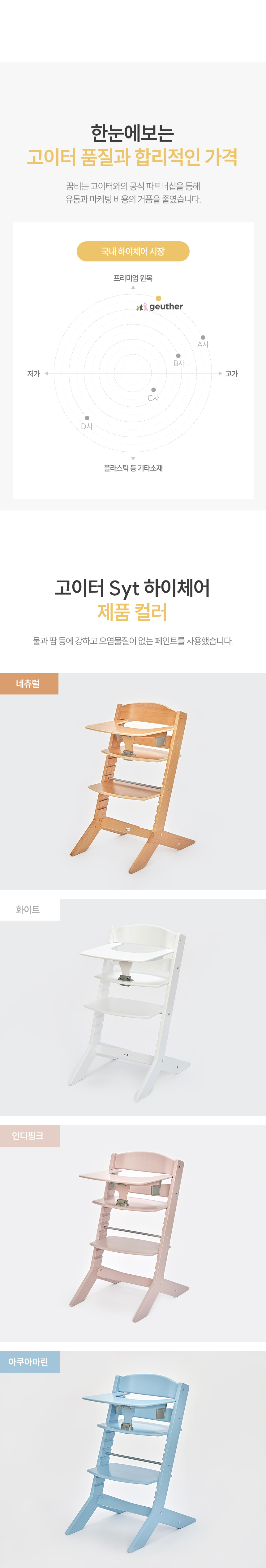 하이체어 컬러 라인업