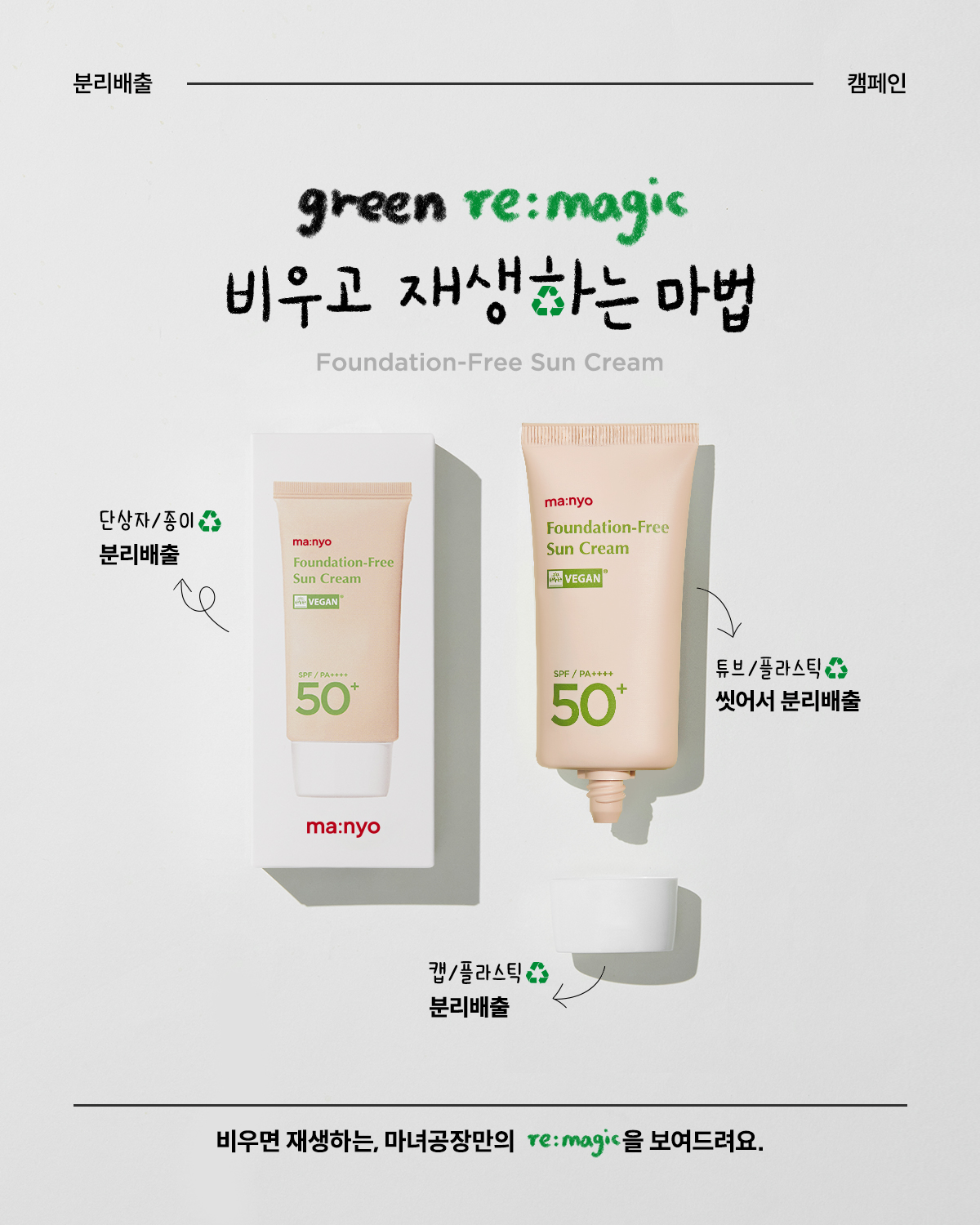 ma:nyo Foundation-Free Sun Cream 50ml