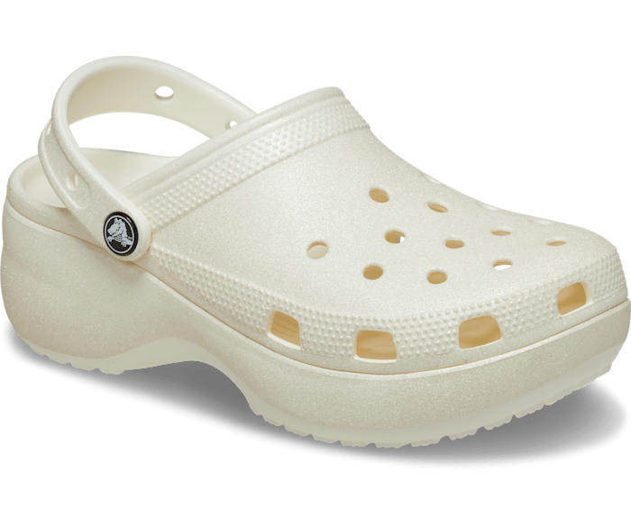 초크 클래식 플랫폼 글리터 클로그 우먼 - 사선 - Crocs