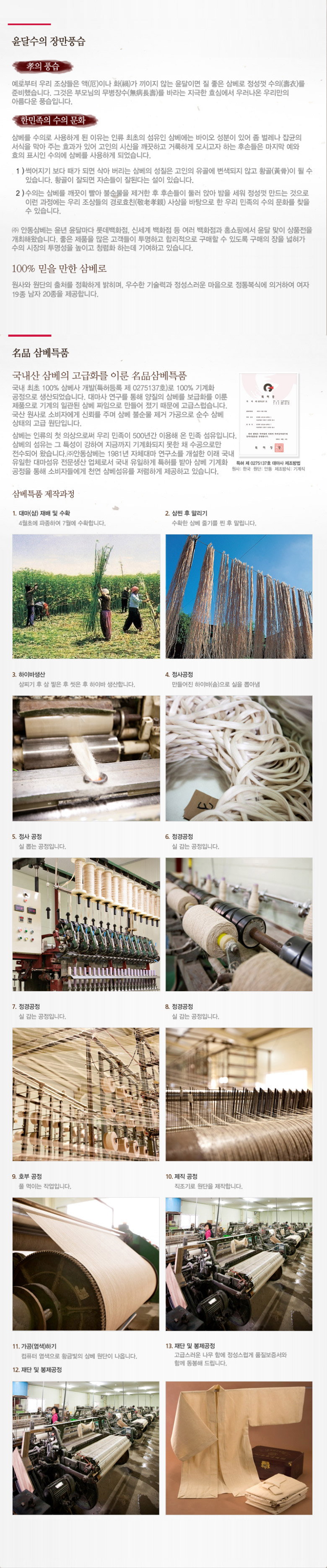 수의, 안동삼베, 윤달, 삼베,안동수의
