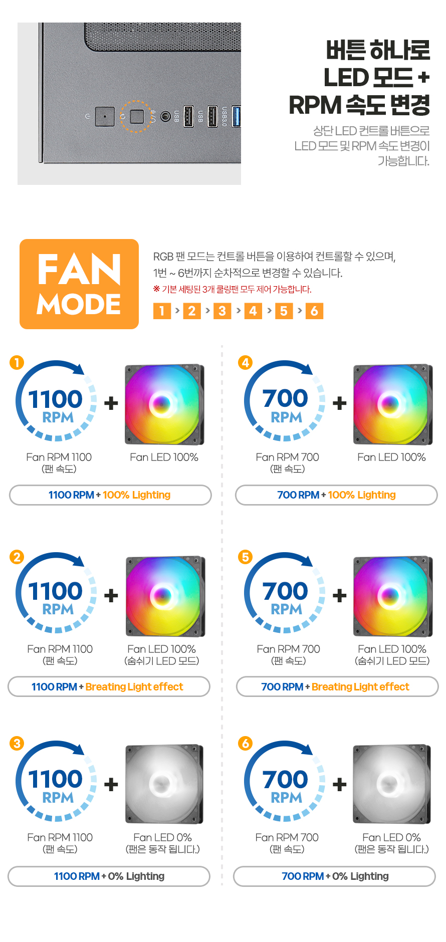 darkFlash DCM30 RGB 강화유리 (블랙)