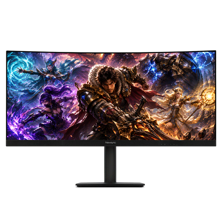 비트엠 Newsync H34WQ120 FAST-ips 울트라와이드 게이밍 커브드